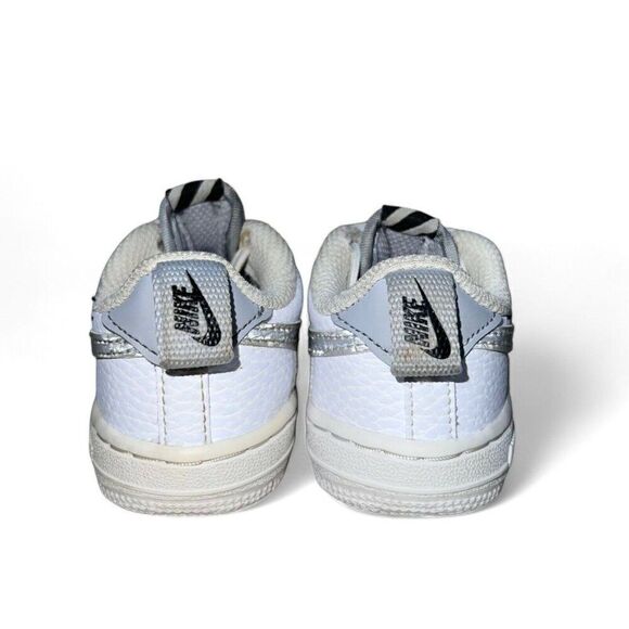Nike Air Force 1 LV8 2 TD 'White Wolf Grey' CK0830-100 Toddler 4C - Picture 4 of 9
